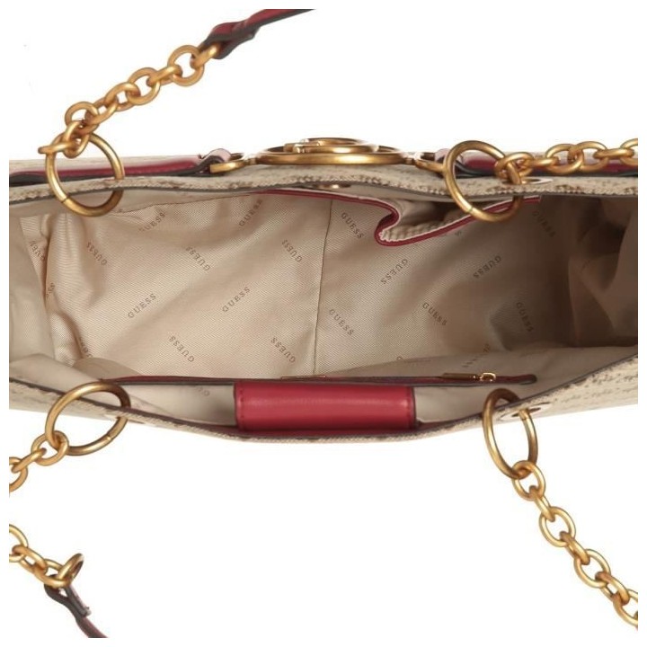 Guess sac femme latte/burgundy