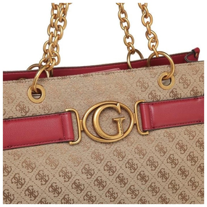 Guess sac femme latte/burgundy