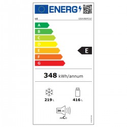 Réfrigérateur américain LG GSXV80PZLE Acier inoxydable (179 x 91 cm)