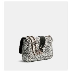 GUESS Sac femme Cessily convertible Noir / blanc