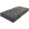 Matelas de sol - Gris - 100% coton - 60 x 118 x 15 cm