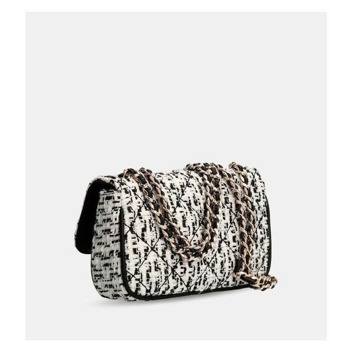 GUESS Sac femme Cessily convertible Noir / blanc