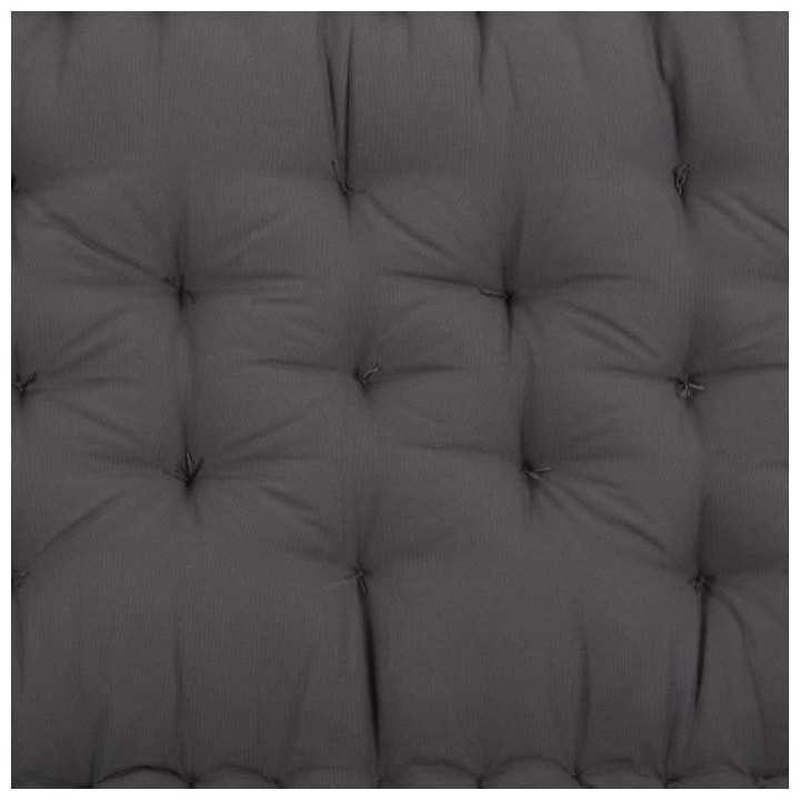 Matelas de sol - Gris - 100% coton - 60 x 118 x 15 cm