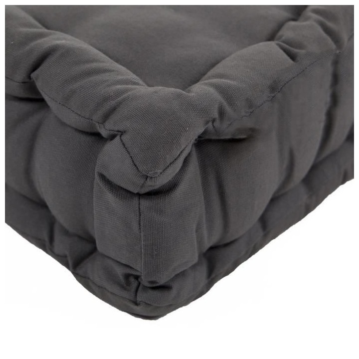 Matelas de sol - Gris - 100% coton - 60 x 118 x 15 cm