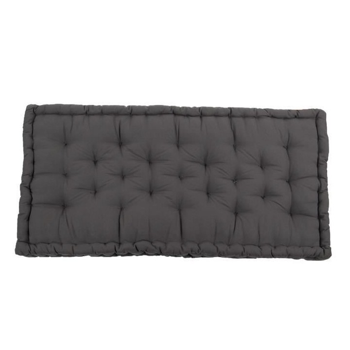 Matelas de sol - Gris - 100% coton - 60 x 118 x 15 cm
