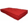 Matelas de sol 100% coton 60x120x15 cm ROUGE