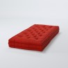 Matelas de sol 100% coton 60x120x15 cm ROUGE