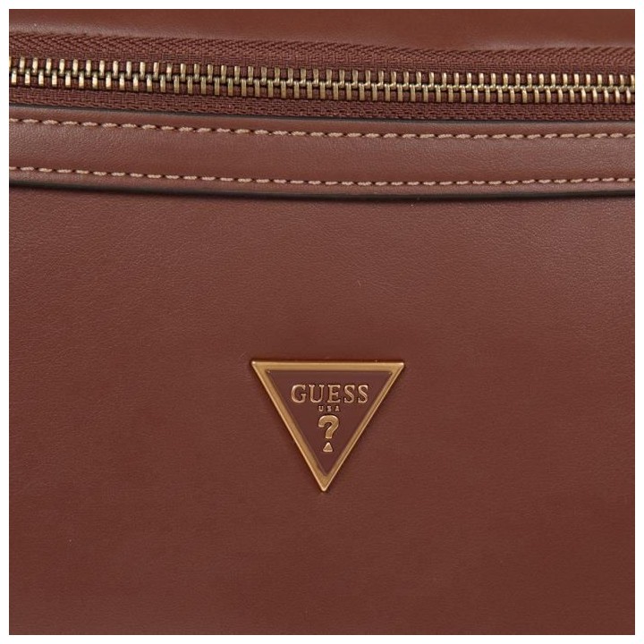 GUESS Sac homme Scala bum Marron