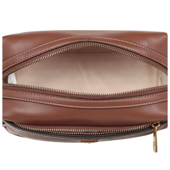 GUESS Sac homme Scala beauty case Marron