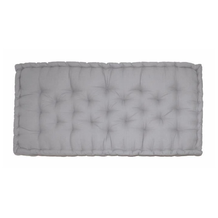 Matelas de sol 100% coton 60x120x15 cm GRIS CLAIR