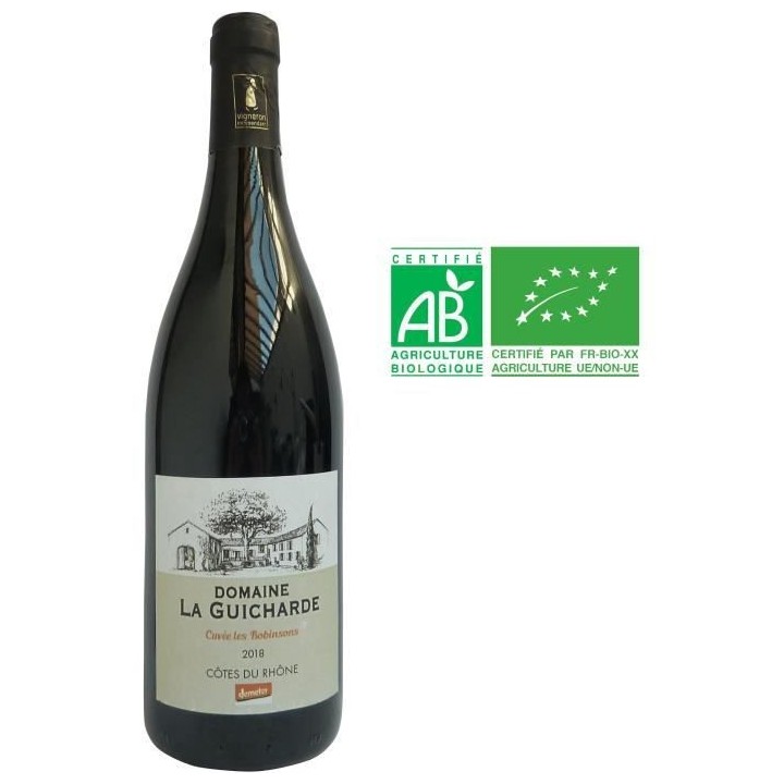 Domaine la Guicharde Cuvée Les Robinsons 2018 Côtes-du-Rhône - Vin
