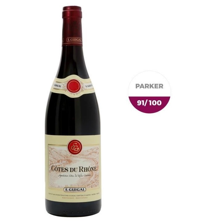 E. Guigal 2018 Côtes-du-Rhône - Vin rouge de la Vallée du Rhône
