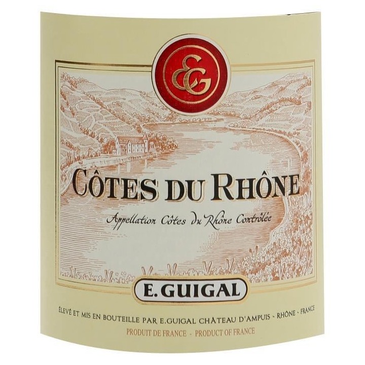 E. Guigal 2018 Côtes-du-Rhône - Vin rouge de la Vallée du Rhône