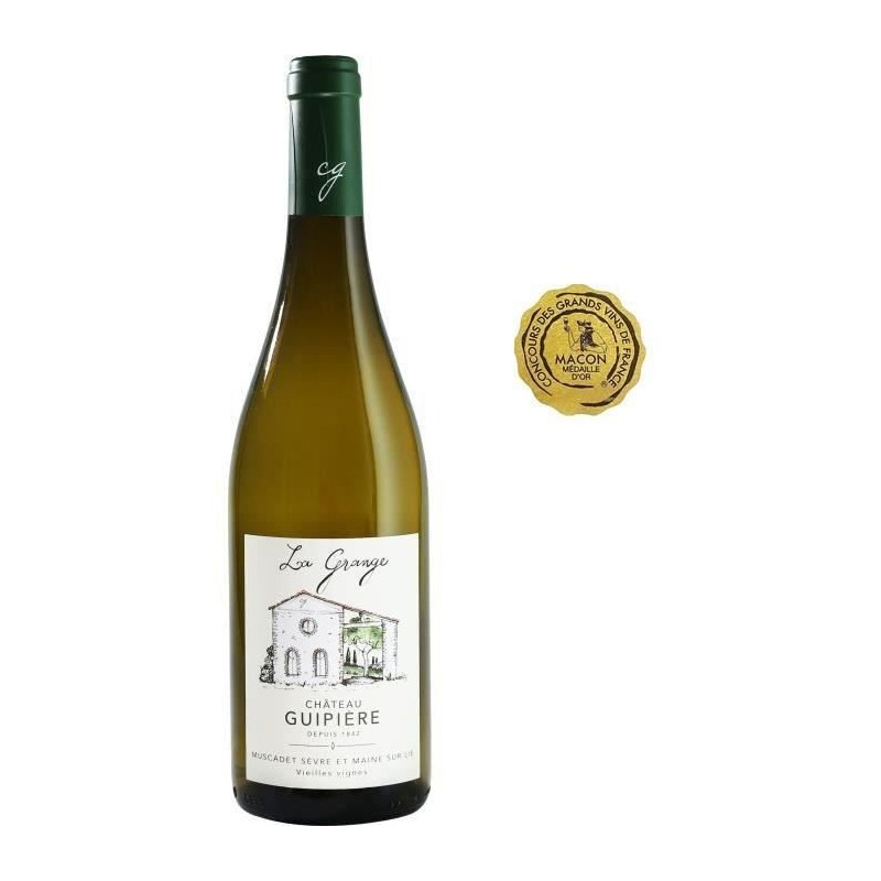 Château Guipiere La Grange 2018 Muscadet Sevre et Maine sur Lie - Vin blanc de Loire