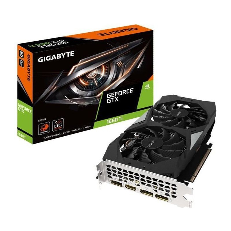 GIGABYTE GeForce GTX 1660 Ti - 6 Go OC (GV-N166TOC-6GD)