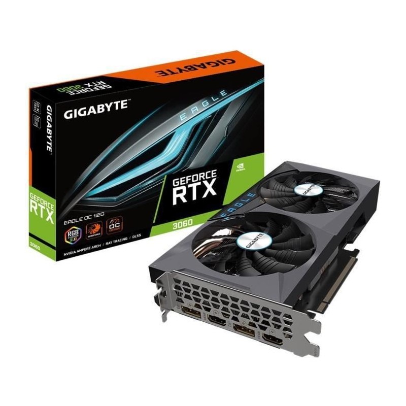 Carte Graphique GIGABYTE RTX 3060 EAGLE OC 12G LHR (GV-N3060EAGLE OC-12GD)