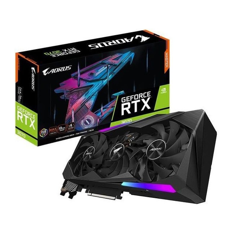 GIGABYTE Aorus - Carte graphique GeForce RTX 3070 MASTER - 8Go LHR