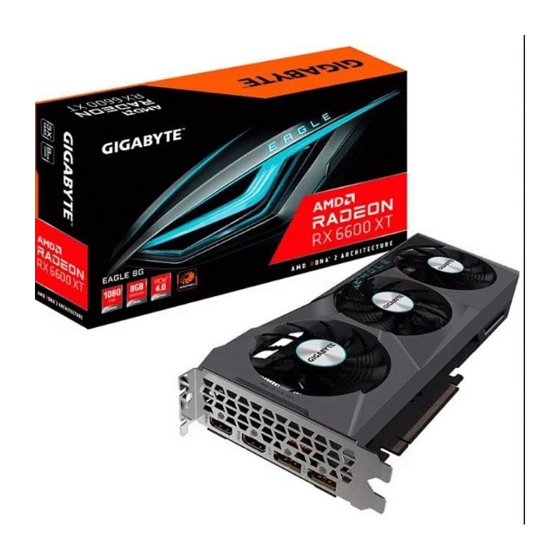 Carte Graphique - GIGABYTE - Radeon RX 6600 XT EAGLE 8G - (GV-R66XTEAGLE-8GD)