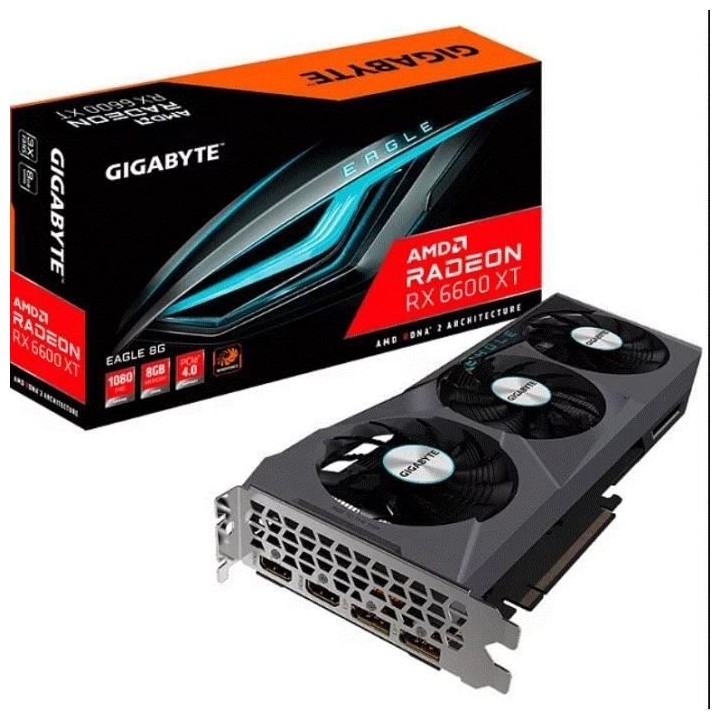 Carte Graphique - GIGABYTE - Radeon RX 6600 XT EAGLE 8G - (GV-R66XTEAG