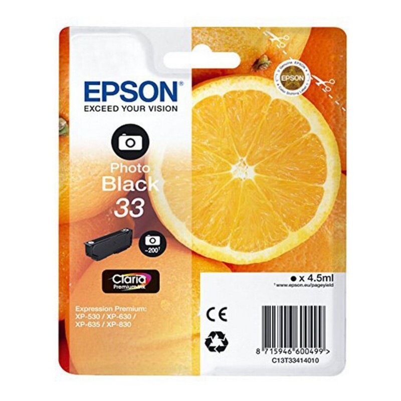 Cartouche d'encre originale Epson T334 XP530/630 Noir