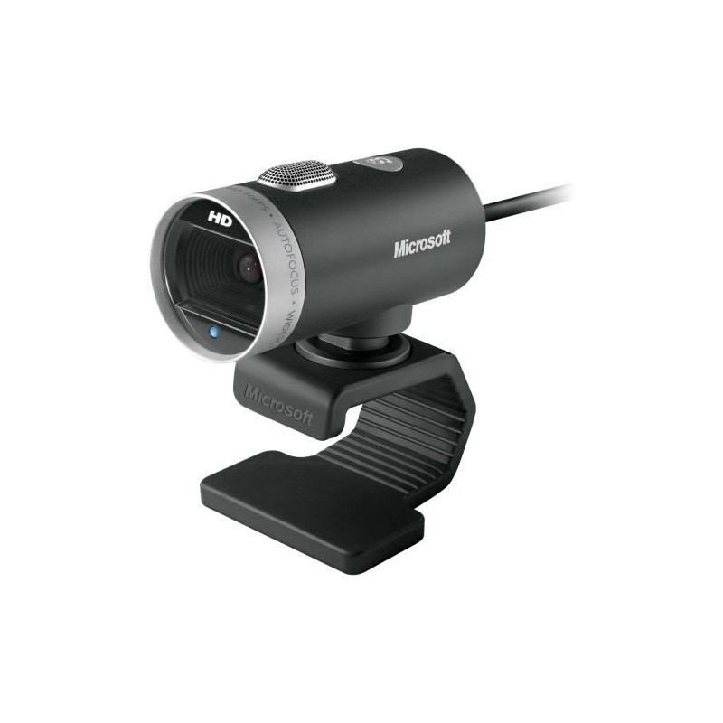 MICROSOFT Webcam LifeCam Cinema - Filaire USB 2.0 - Caméra couleur - 1280x720 - Microphone intégré - Noir