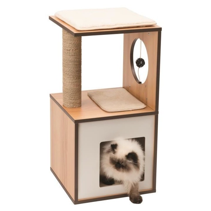 Arbre A Chat Vesper V-box Small Naturel H72.5cm
