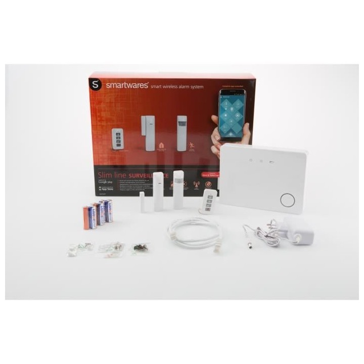 SMARTWARES Pack alarme maison GSM connectée évolutive sans fil HA701