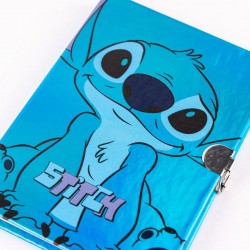 Journal intime Stitch Bleu 16,5 x 21 x 3 cm