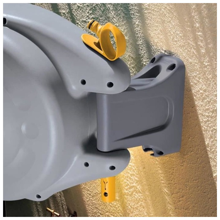 Dévidoir mural automatique HOZELOCK Mini AutoReel avec tuyau de 10m (