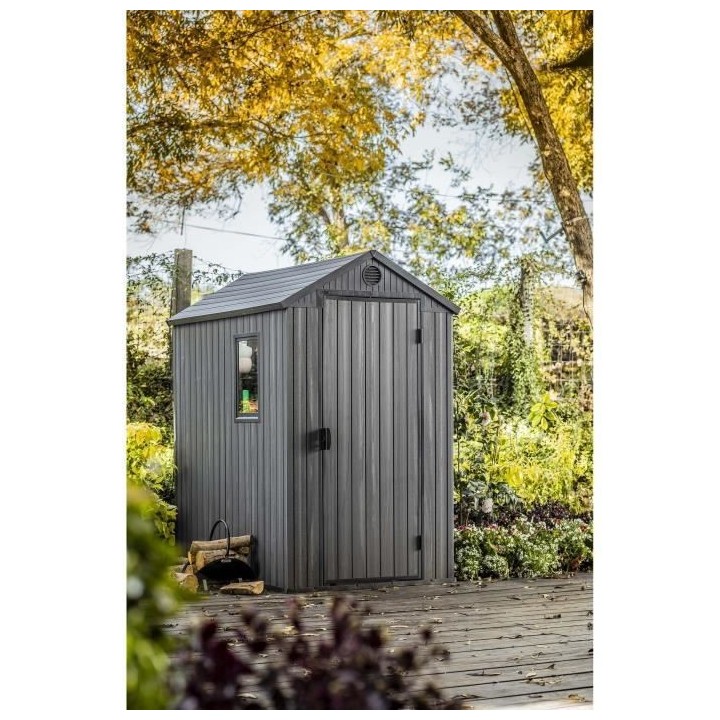 KETER Abri de jardin en résine DARWIN 46 2,2m² - Gris