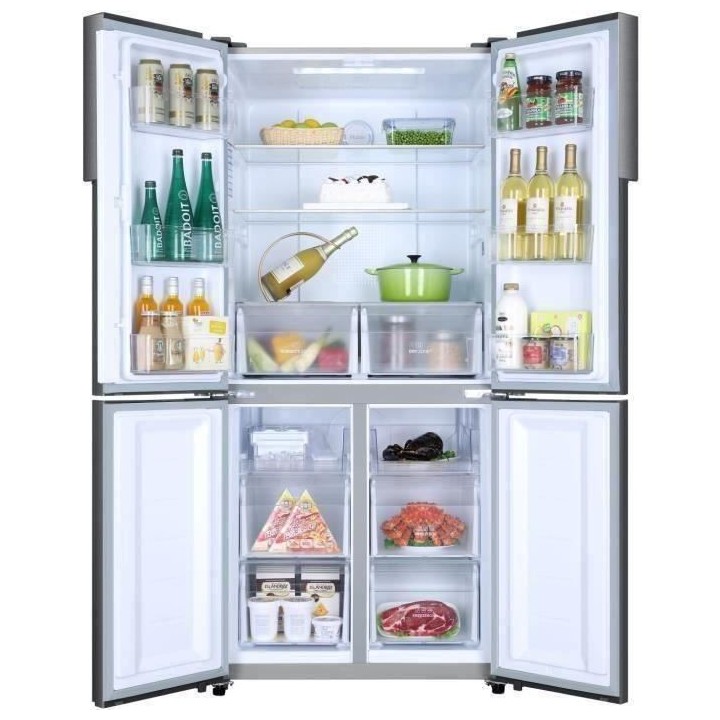 HAIER HTF-458DG6 - Réfrigérateur multi-portes - 456L (316+140) - Fro