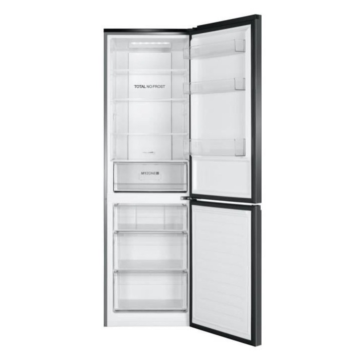 HAIER HDR3619FNPB Réfrigérateur combiné 354L - Froid ventilé - Noi