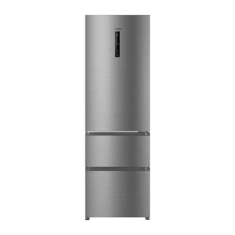 HAIER R3DF512DHJ - Réfrigérateur multi-portes - 330L (233+97) - Froid ventilé - L59.5 x H190,5 cm - Silver