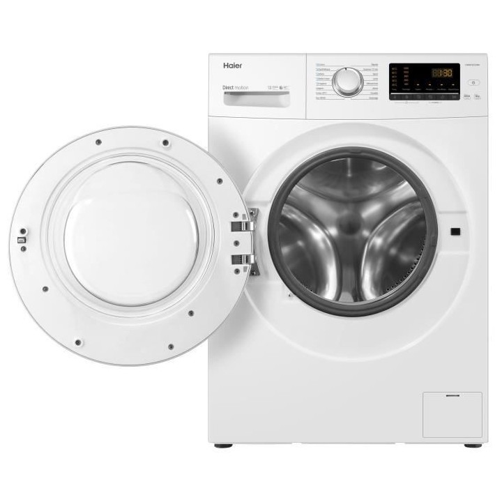 Lave-linge hublot HAIER HW80-B1239N-FR - 8 kg - Moteur direct motion -