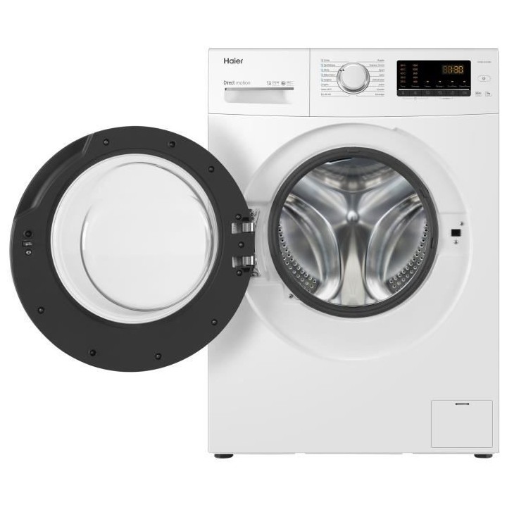 Lave-linge hublot HAIER HW90-B1239N-FR - 9 kg - Moteur direct motion -