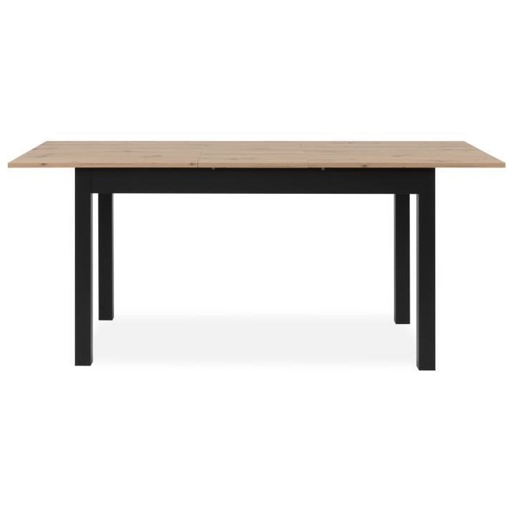Table extensible COBURG + 1 allonge 40cm - Style industriel - Chene ar