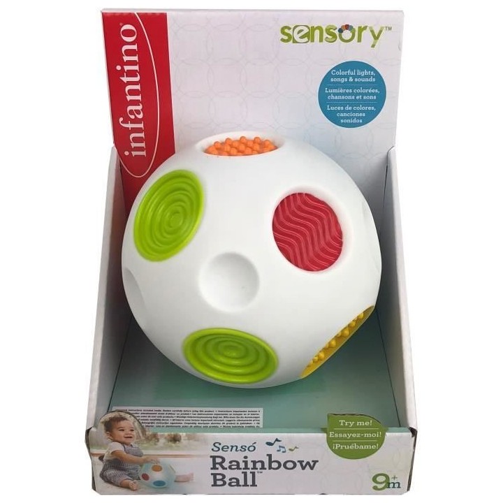 Jouet interactif pour bébé - INFANTINO - Senso' Balle Sonore - 4 mé