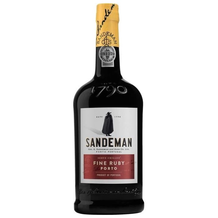 Porto Sandeman ruby - Porto rouge - Portugal - 19,5%vol - 75cl