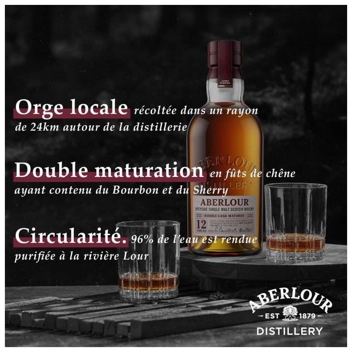 Aberlour - 12 ans - Whisky Ecossais Single Malt - 40,0% Vol. - 70cl