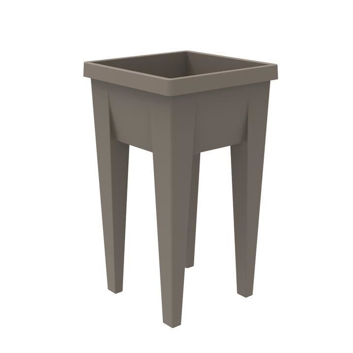 Espace Potager Veg&Table URBAN Taupe - L38,5 x P38,5 x H68 cm - 4 bouc