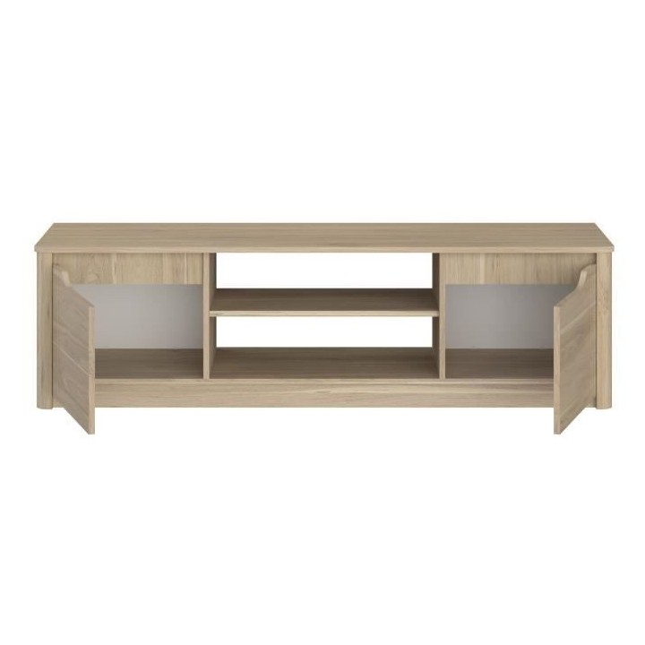 Meuble TV classique BETTY - Meuble en panneau de particules décor Che