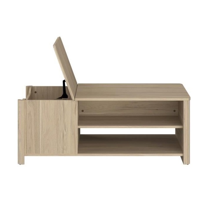 Table basse BETTY rectangulaire - En panneau de particules revetu papi