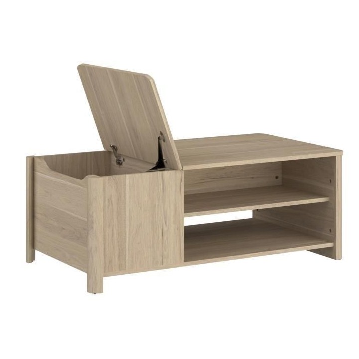 Table basse BETTY rectangulaire - En panneau de particules revetu papi