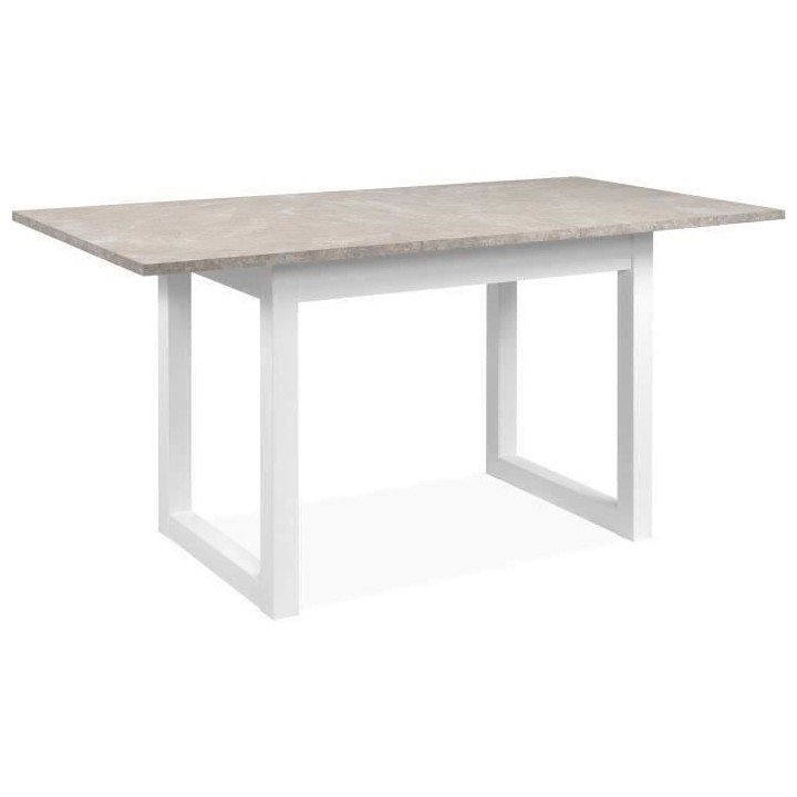 Table extensible Houston 80B - 120-160 x 75 x 80 cm - Plateau effet tr