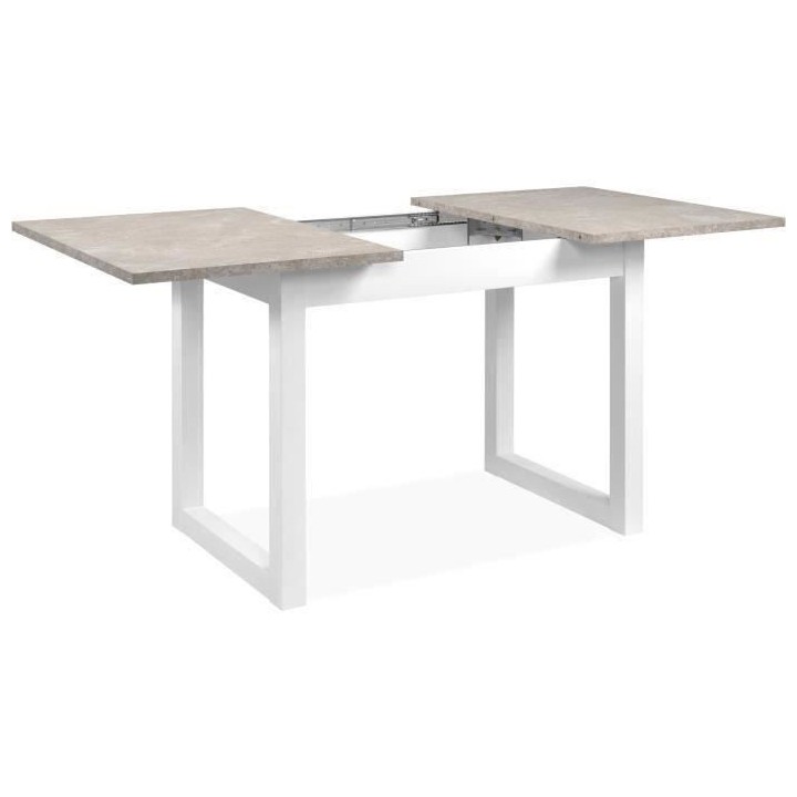Table extensible Houston 80B - 120-160 x 75 x 80 cm - Plateau effet tr