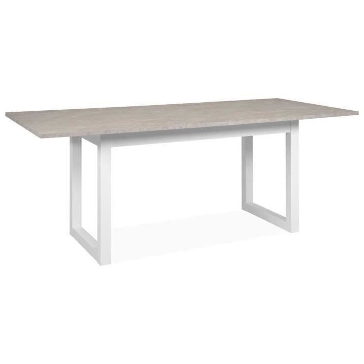 Table a manger extensible Houston - 160-200 x 75 x 90 cm - Plateau eff
