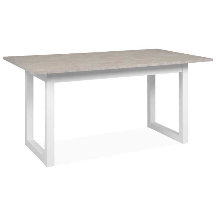 Table a manger extensible Houston - 160-200 x 75 x 90 cm - Plateau eff