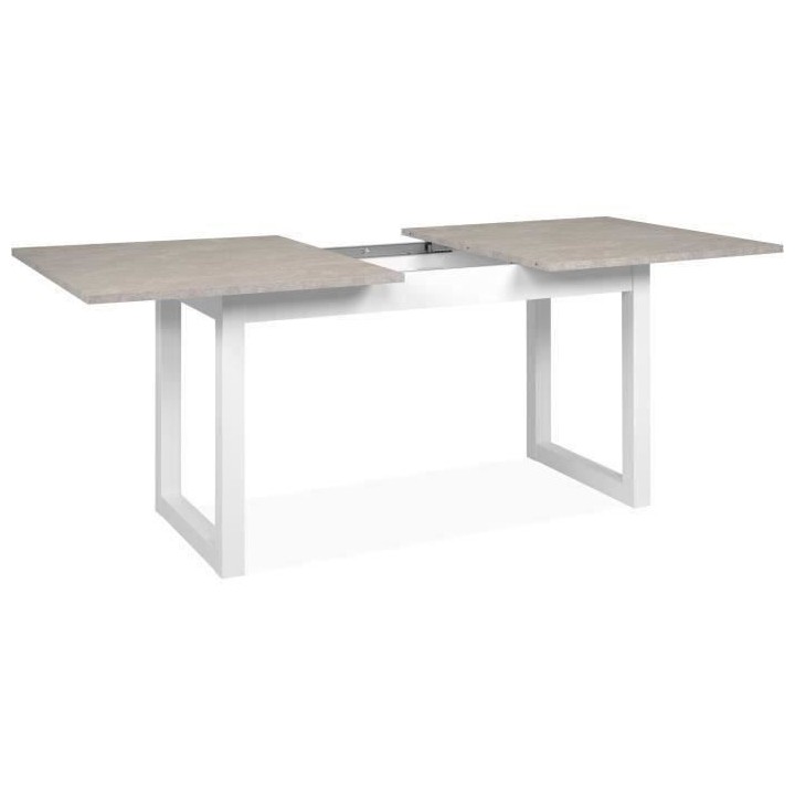 Table a manger extensible Houston - 160-200 x 75 x 90 cm - Plateau eff