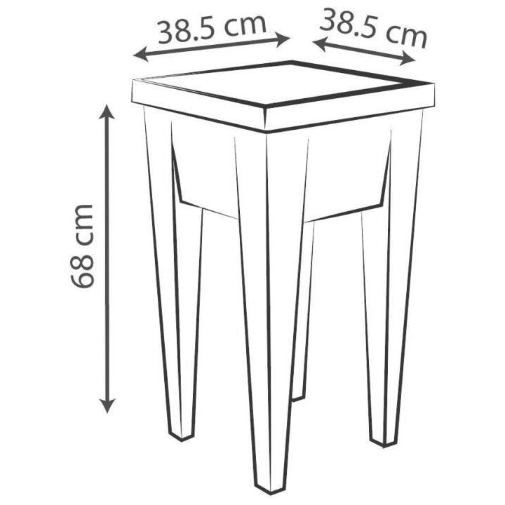 Espace Potager Vegétable EDA URBAN - 4 bouchons d'évacuation - L38,5