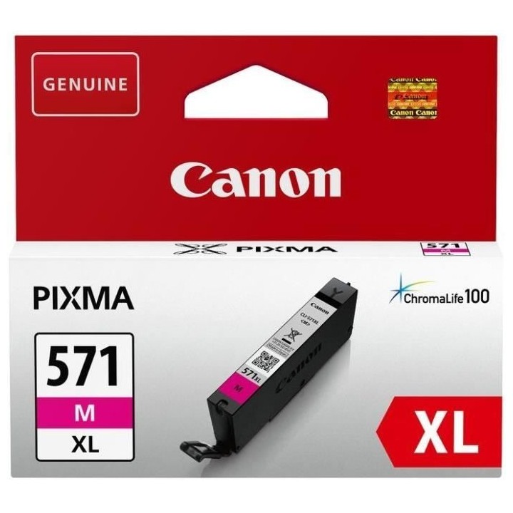 CANON Cartouche d'encre CLI-571M XL grande capacité Magenta (CLI571XL